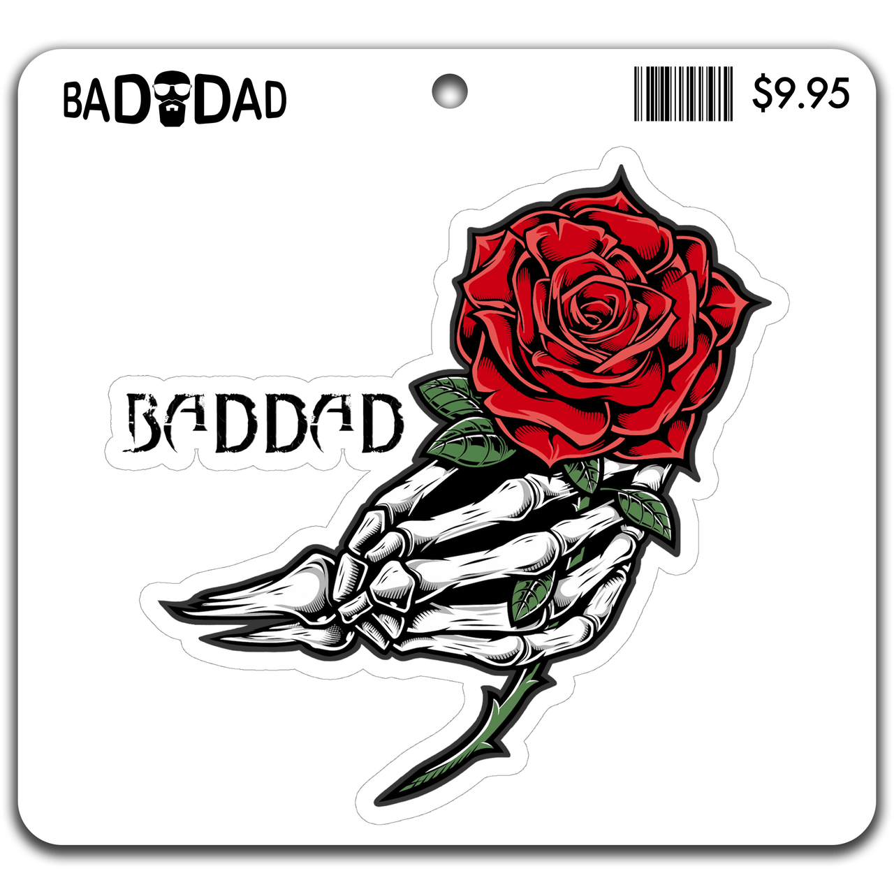 BADDAD Rose Sticker | Stickers | BADDDAD Clothing