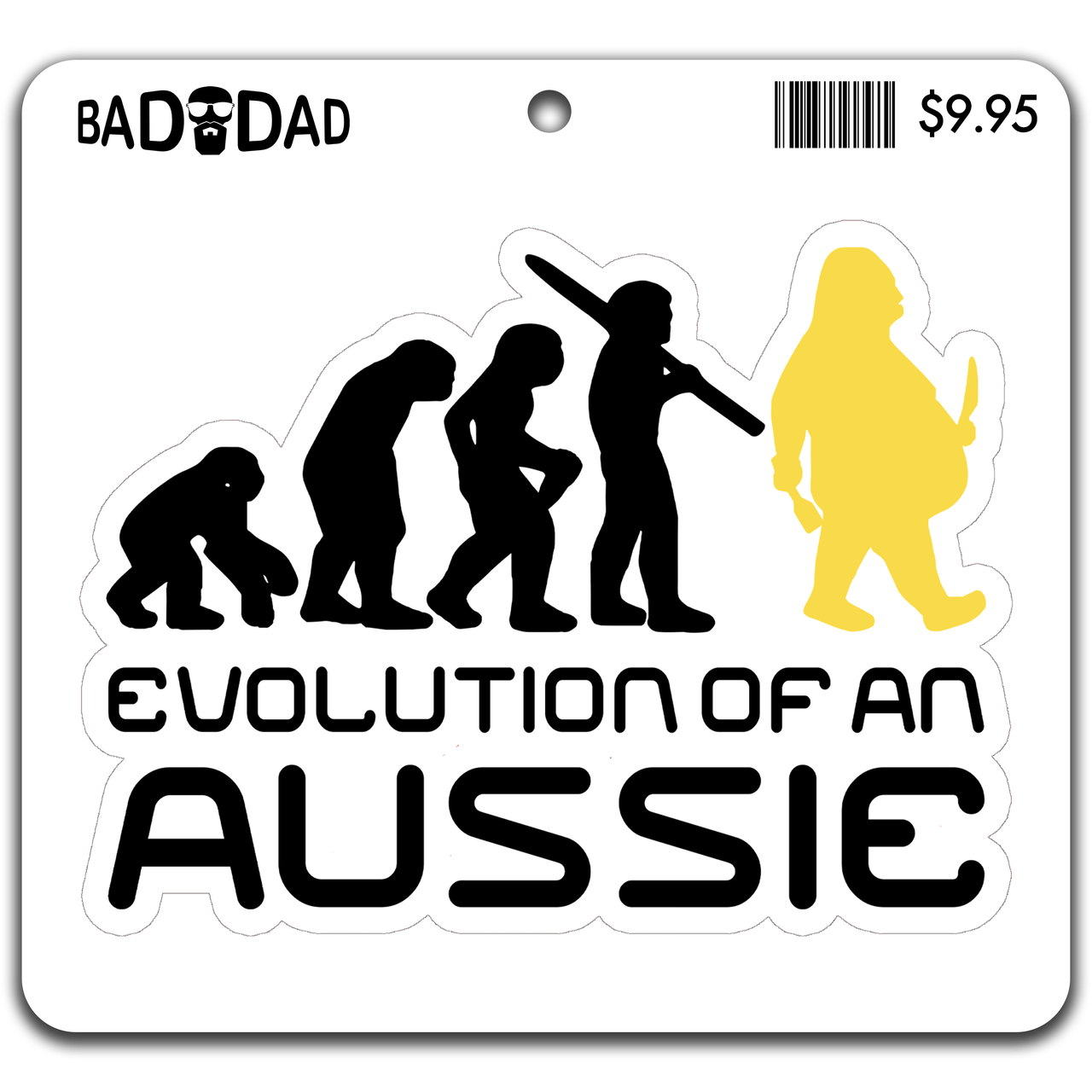 Evolution of An Aussie Sticker