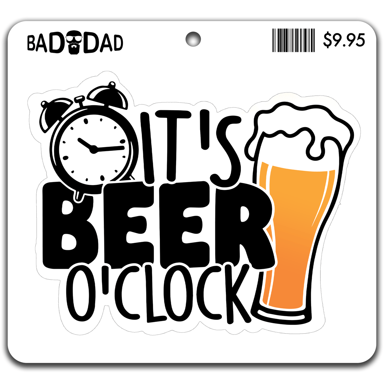 It's Beer O'Clock Sticker